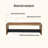 Rustic Pine Solid Wood Entryway Shoe Bench
