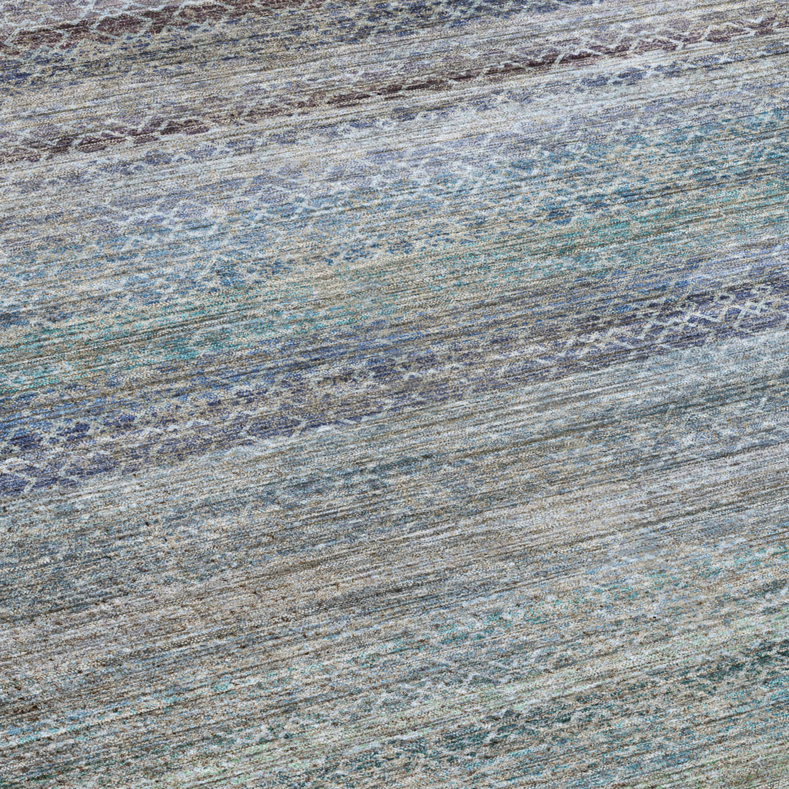 Tirico Geometric Casual Rug, Sky, 9' x 12'