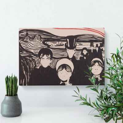 Angst by Edvard Munch - Wrapped Canvas