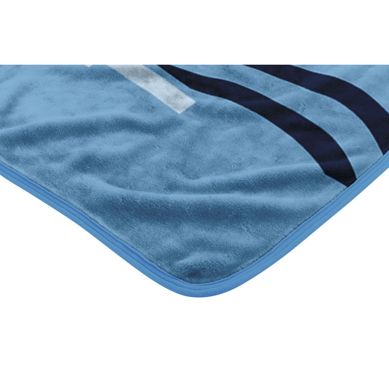 Throw Blanket, Teal/White, UNC Tar Hells