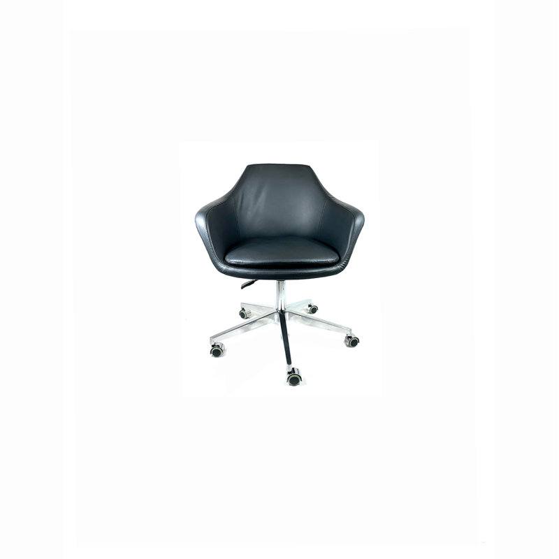 Maday Vinyl Task Chair, Black