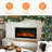 Rayva Front-Venting Recessed and Wall-Mounted Electric Fireplace -509858905