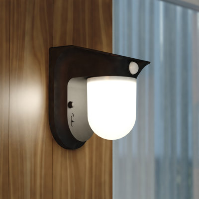 Dualux LED Battery Powered Dusk to Dawn Outdoor Security Area Light with Motion Sensor