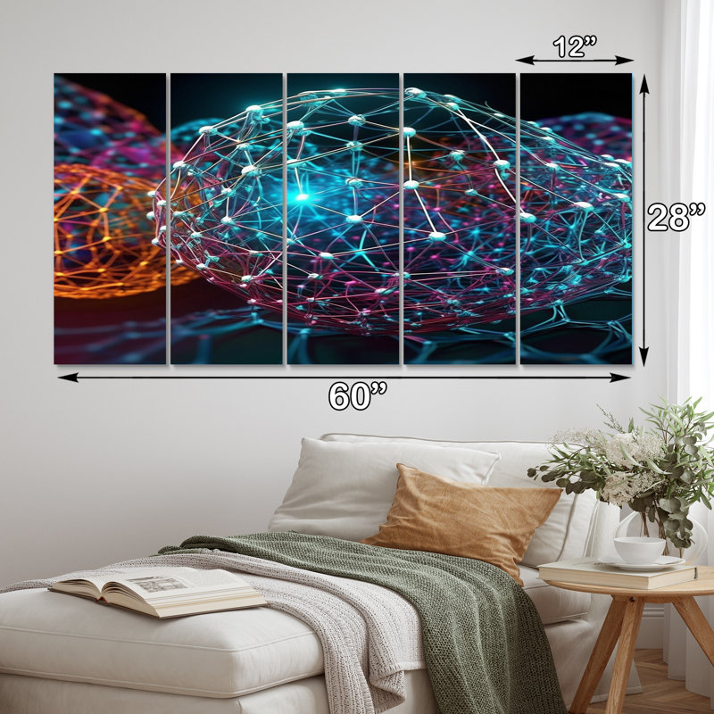 Impression sur toile tendue 5 pièces