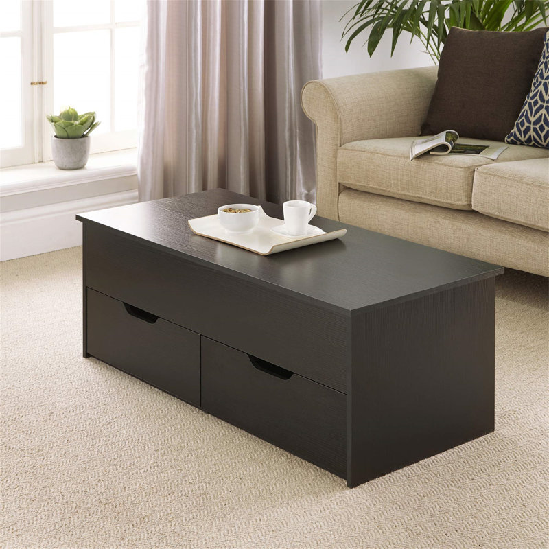 Casaleggio Lift Top Coffee Table with Storage, Black