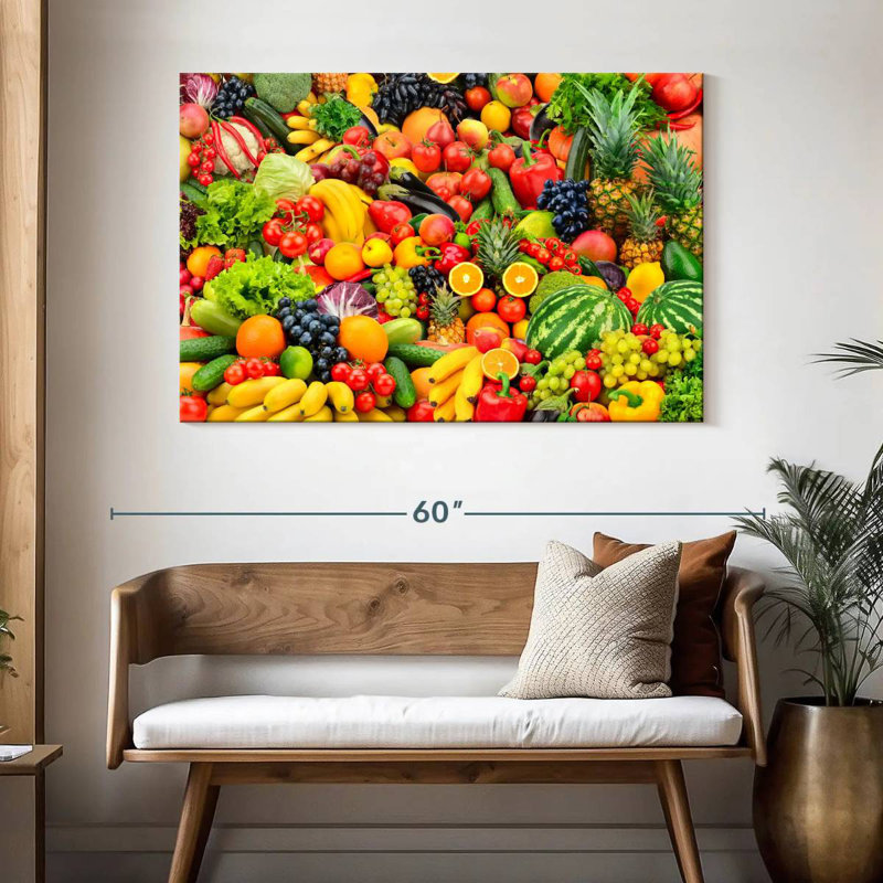 Yarlin, fruits et légumes frais, H 32 po x l 48 po