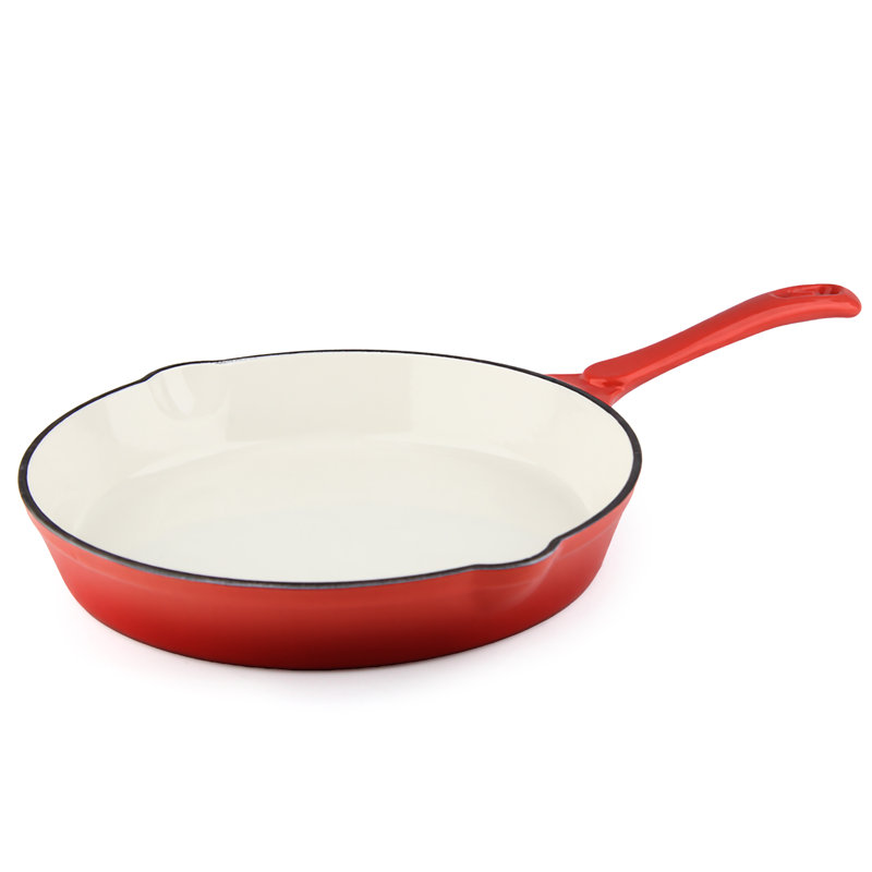 7 - Piece Cast Iron Cookware Set, Red