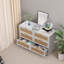 Console en bois avec 6 tiroirs, bois-1110872861