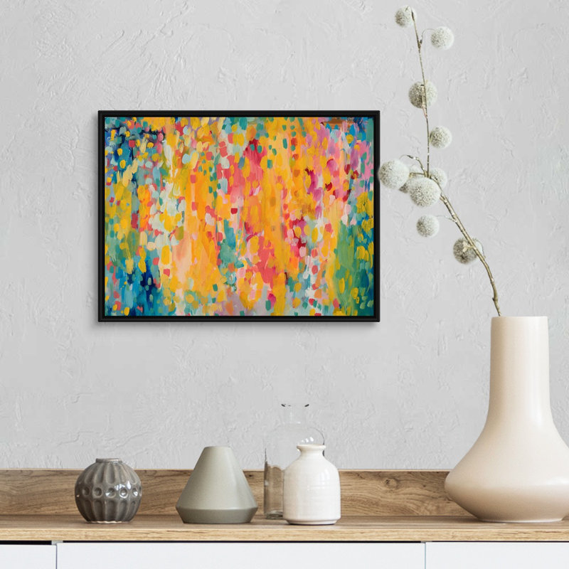 "Green Tea mochi" par Amira Rahim, reproduction d’art sur toile, Toile avec cadre noir, H 14 po x l 18 po x P 1,75 po