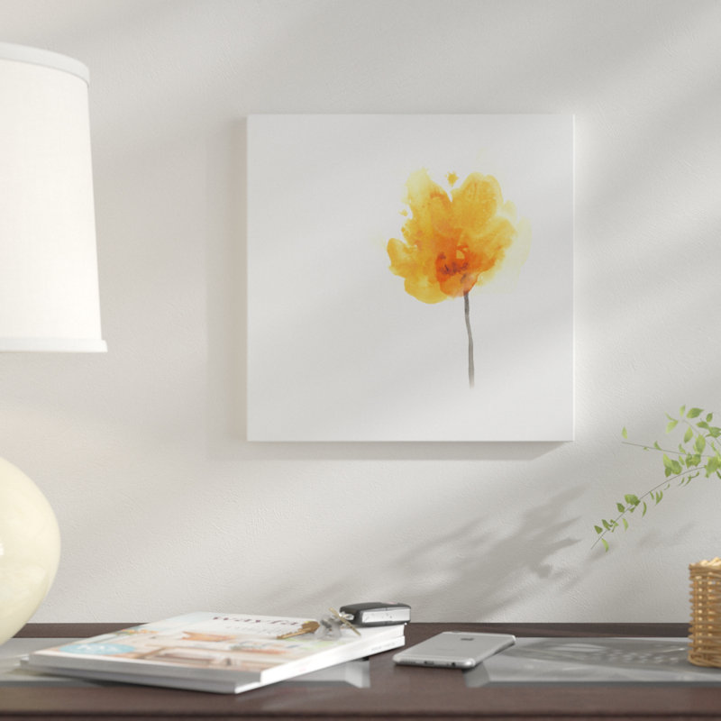 « expressif fleuris ix », impression sur toile, H 18 po x l 18 po x P 1,5 po, Pas de tapis, Toile tendue