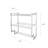 Tulane 2 Piece Metal Tiered Shelf