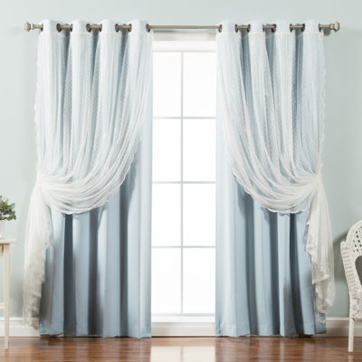 Paire de rideaux obscurcissant Tulle