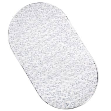 Wayfair Basics Brunton Rectangle Plastic/Vinyl Non-Slip Polka Dots Shower Mat Wayfair Basics