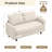 Bozarth 60.6" Upholstered Loveseat Sofa With Armrest Black Legs-1598733652