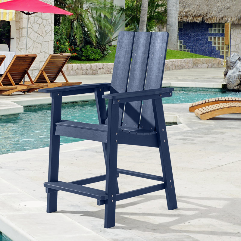 Loire Plastic/Resin Lightweight Adirondack Chair, Navy