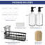 Distributeurs de savon à main et à vaisselle, ensemble de distributeur de savon de cuisine avec porte-éponge, porte-brosse et éponge Luffah, accessoires pour organisateur d'évier de comptoir-1057613738