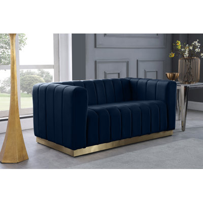Tyneside 62.5'' Velvet Loveseat