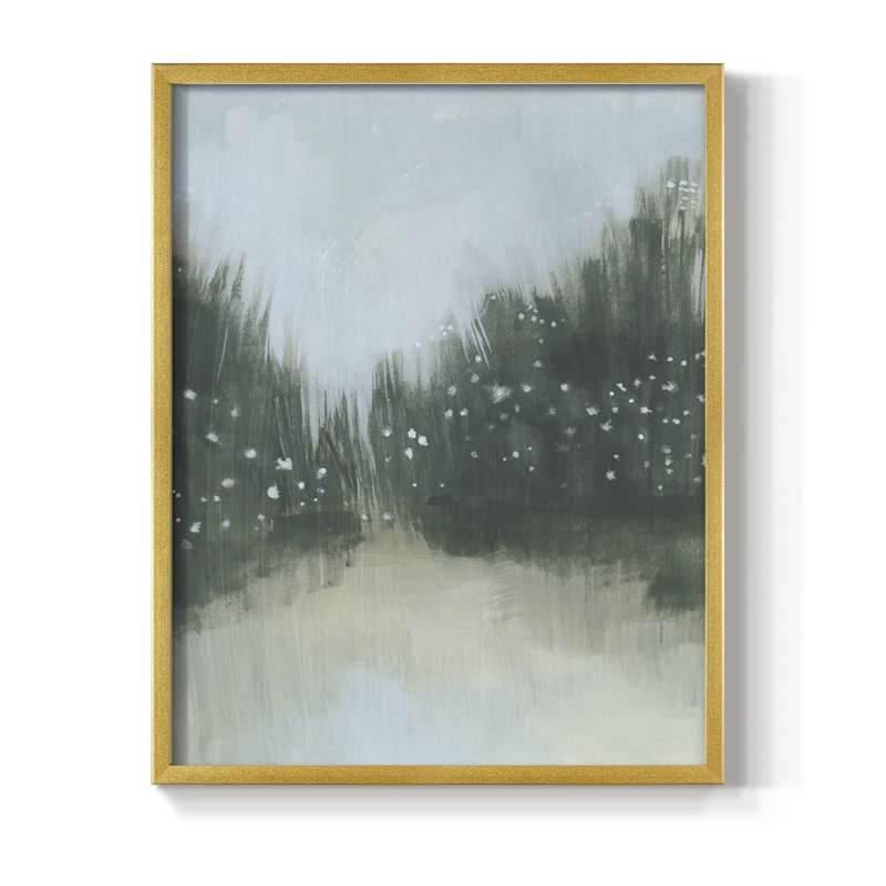 Marsh Morning Fog II, reproduction encadrée - bois massif, H 10 po x l 8 po