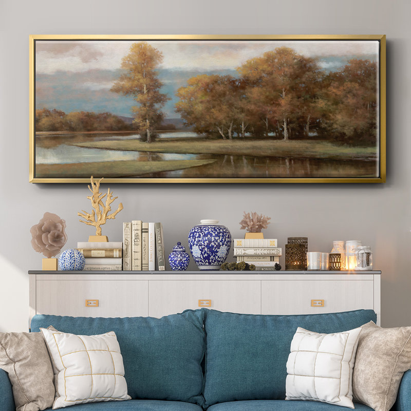 Winding River II- Framed Canvas