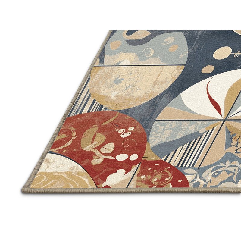 Peppy Dash Rug, Square 3'