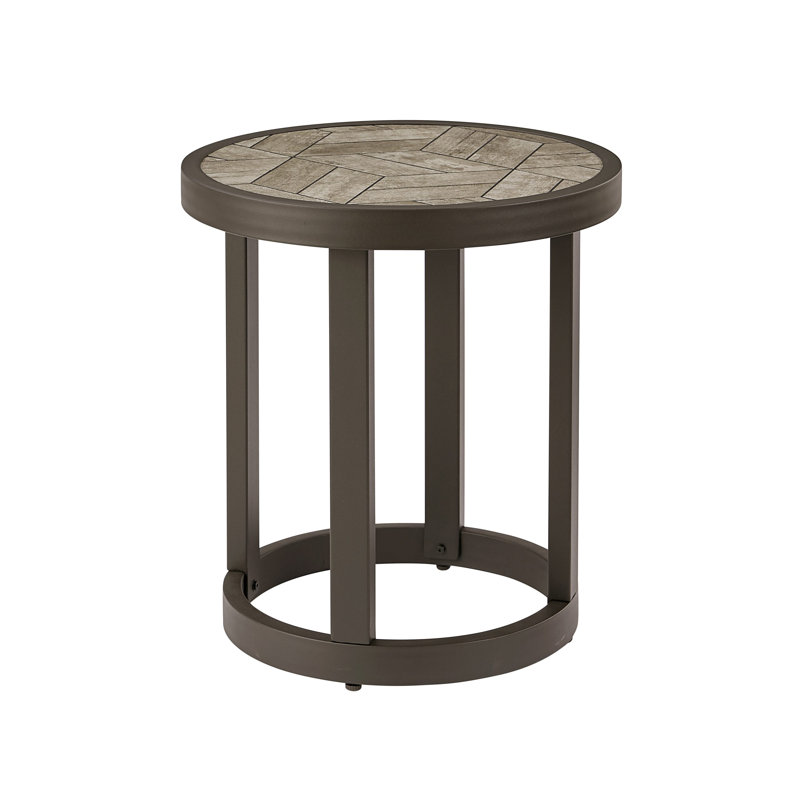 Table d'appoint en aluminium
