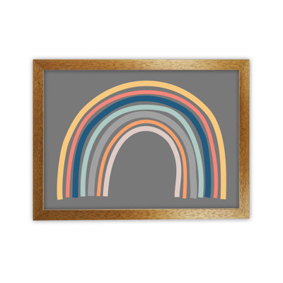 Rainbow On Grey Original - Print