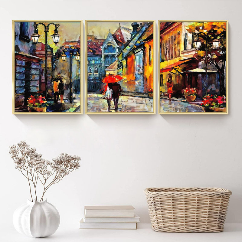 Moderne - ensemble de 3 pièces, H 16,5 po x l 36,5 po