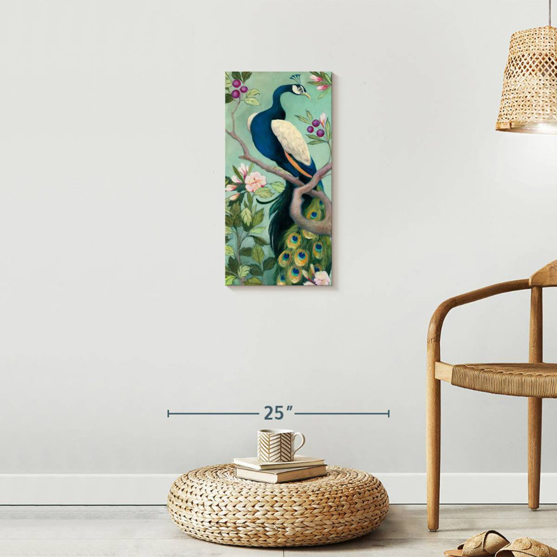 Brampt Pretty Peacock I, 24" H x 12" W