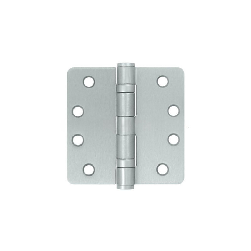 102'' x 102'' Steel Butt Bearing Hinge, Brushed Chrome