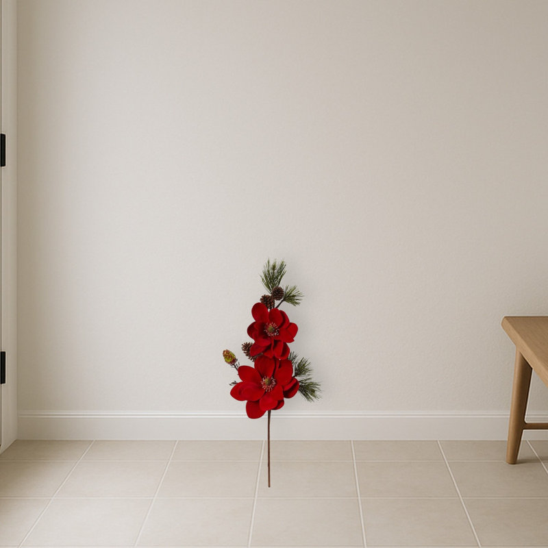 Magnolia and Pine Artificial Flower
