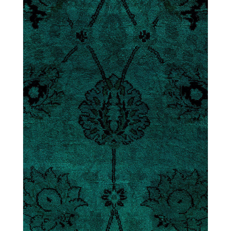 Overyed One-of-a-Kind Runner 2'7" X 10'4" Hand Knotted Area Rug