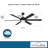 Cairo 65" Led Smart Indoor/outdoor Ceiling Fan-116794741-116794740