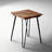 Retro Walnut Solid Wood Square Coffee Table