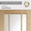 Internal Glazed Oak Worcester 3 Light-1773762520
