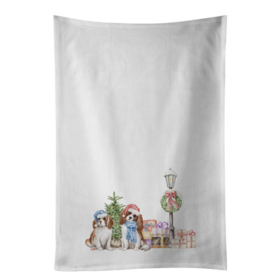 Ensemble de 2 serviettes de cuisine Cavalier King Charles Spaniel Blenheim