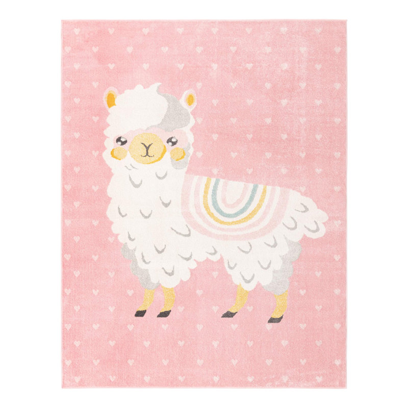 Tapis Whimsy, Rectangle 5 pi 3 po x 8 pi, Rose
