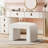 Stanwell 2-Pieces Modern Accent Vanity Stool for Bedroom, Makeup Room-1626696853