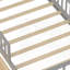 Lit simple avec rangement pour tête de lit, 2 tiroirs sous le lit et 3 garde-corps latéraux pour plus de sécurité, gris-115675926