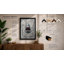 Shark Breaks Through Modern - Framed Print-1382373292-1382373289