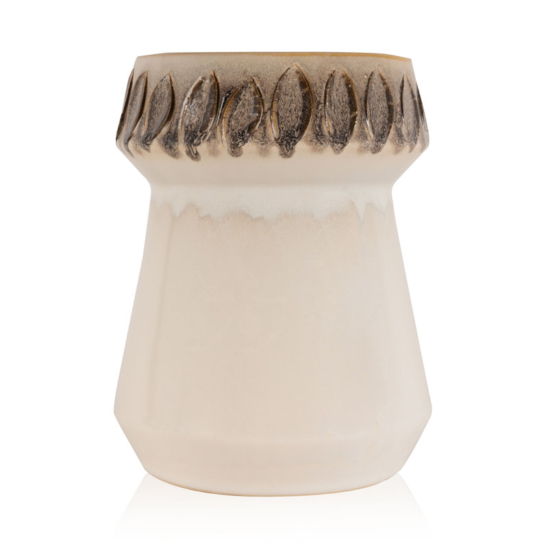 Petit vase de table en céramique Moitoso, H 7 po x l 5,5 po x P 5,5 po