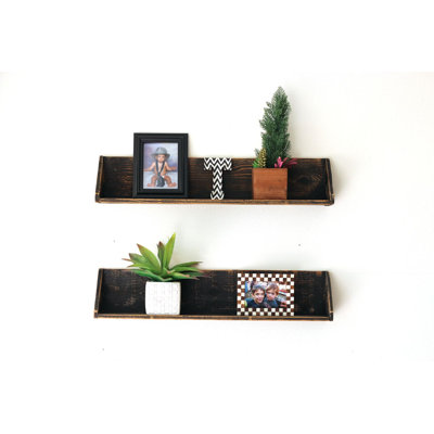 Martinsdale 2 Piece Solid Wood Floating Shelf
