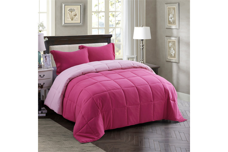 Wynton Microfiber Reversible 3 Piece Comforter Set
