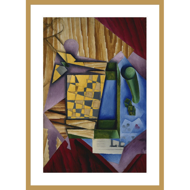 «Backgammon» par Juan Gris, impression giclée sur cadre, H 41,5 po x l 30,12 po