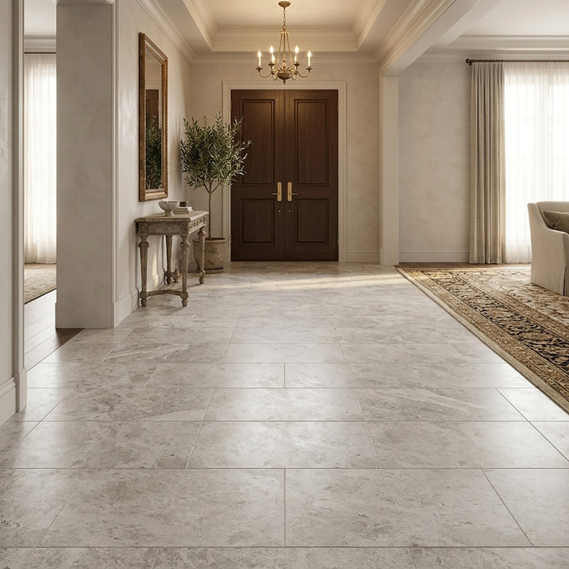 Galaxy Silver Polished 12x24 Limestone Tile