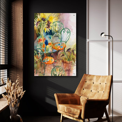 Art mural en verre "Courtyard colours" par Annelein Beukenkamp