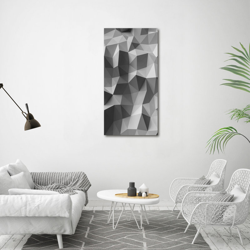 Abstraction Triangles - Wrapped Canvas Print