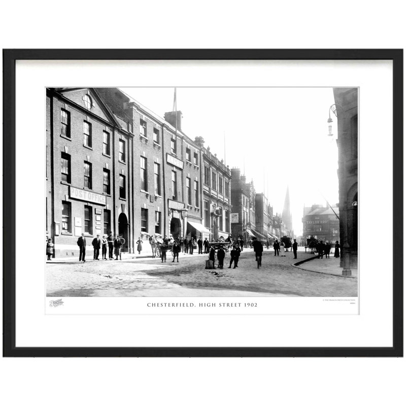 Chesterfield, High Street 1902 - Single Picture Frame Print, 45cm H x 60cm W x 2.3cm D