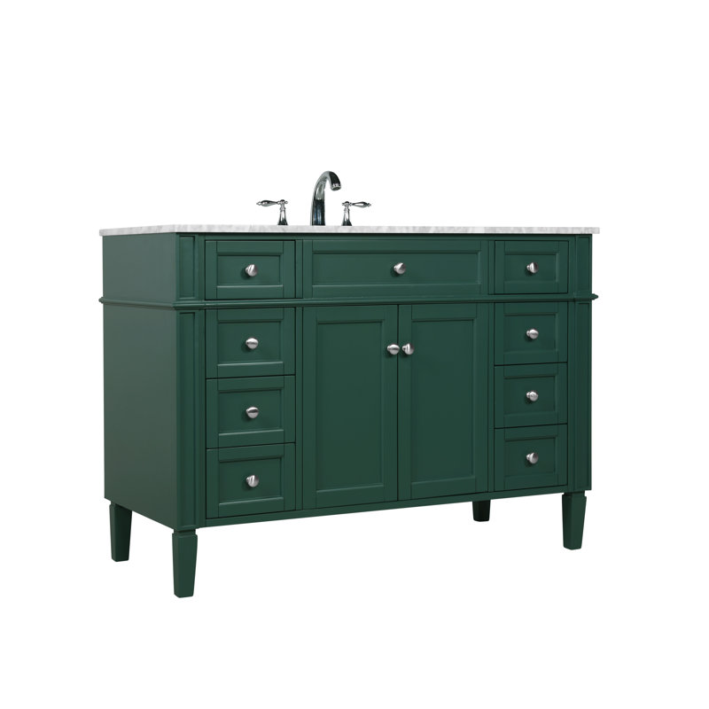 Ensemble de meuble-lavabo simple 48 "Rivers, Vert