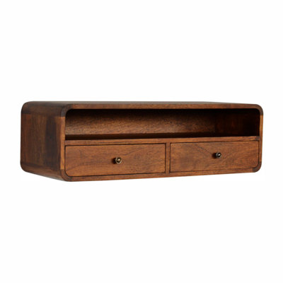 Console en bois massif Pacjo 35,42 po