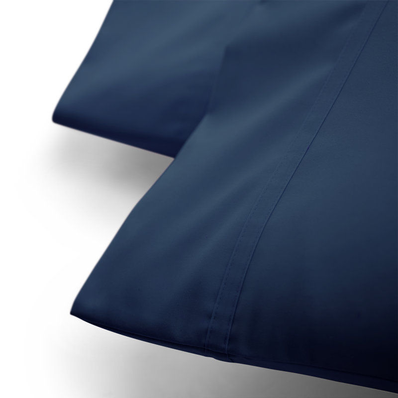 Ensemble de draps pour grand lit, Bleu marine, Grand